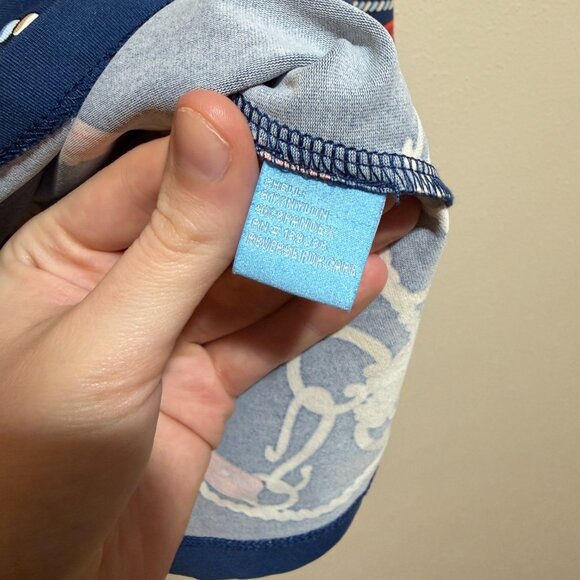 J McLaughlin Catalina Cloth Blue Equestrian Lion Rope Signature 3/4 Sleeve Tee - Picture 10 of 13